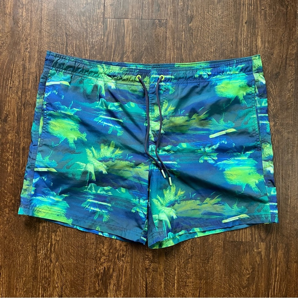 Sundek Men’s Vibrant Colors Palm Beach Swim Board Shorts Trucks Bath Suit Sz XL
